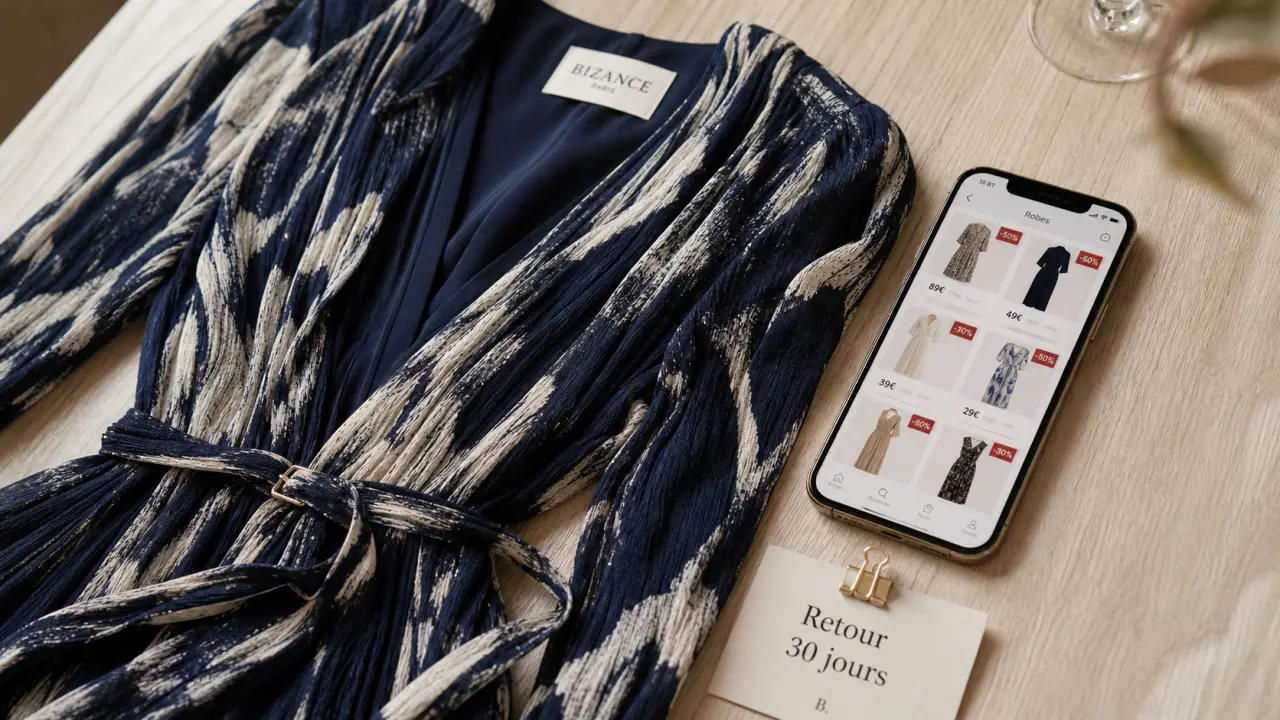 Bizance Paris robe : prix remisés, matières à vérifier