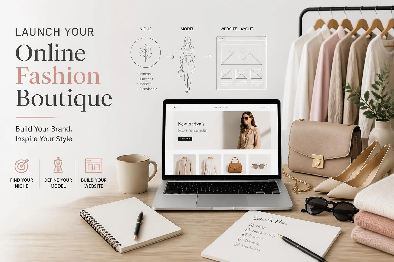 Boutique de mode en ligne : choisir niche et modèle