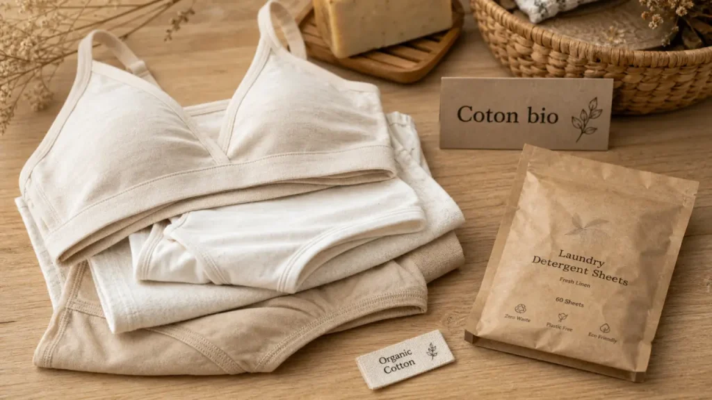 Peau Ethique : lingerie en coton biologique, collections femme et homme, repères pour acheter