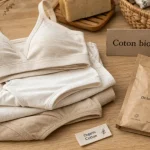 Peau ethique : lingerie en coton biologique femme et homme, vue à plat