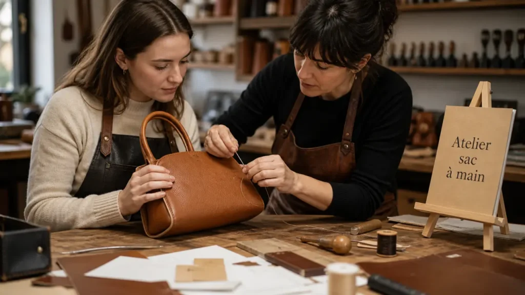 4 h, 3 modèles, 2 collections : comment choisir votre atelier création sac à main à Paris ?