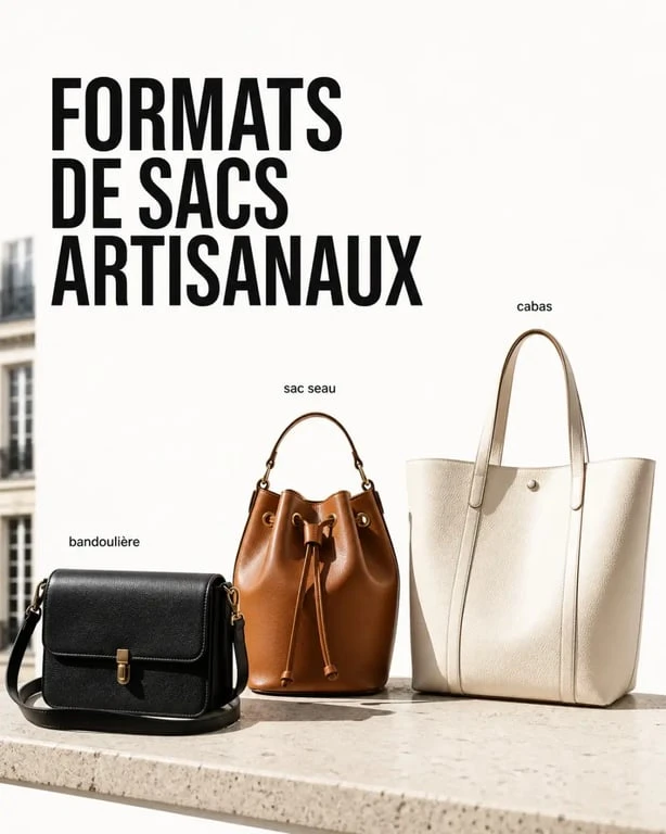 Atelier création sac à main paris avec plusieurs modèles de sacs artisanaux à choisir