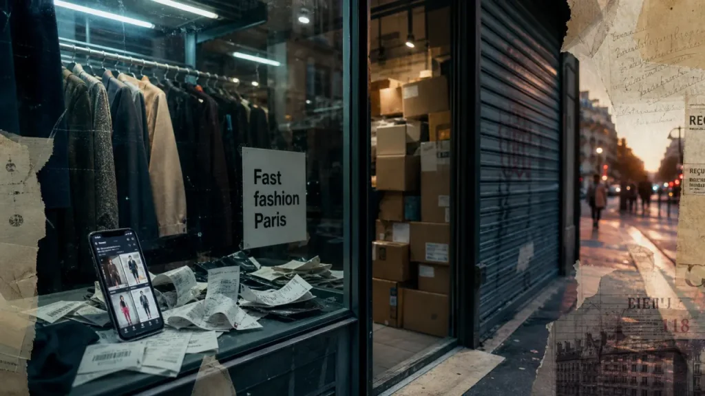 Paris perd 63 % de ses magasins de vêtements : la fast fashion fragilise le centre-ville