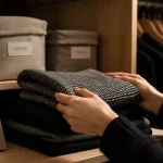 Garde robe capsule : armoire minimaliste et durable, vêtements organisés