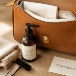 Nettoyage sac en cuir : chiffon microfibre et savon spécial cuir