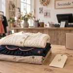 Jacadi seconde main : vêtements enfants triés et étiquetés en boutique
