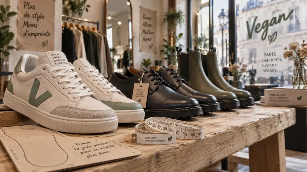 Chaussures vegan à Paris : 3 vérifications pour choisir une paire vraiment adaptée