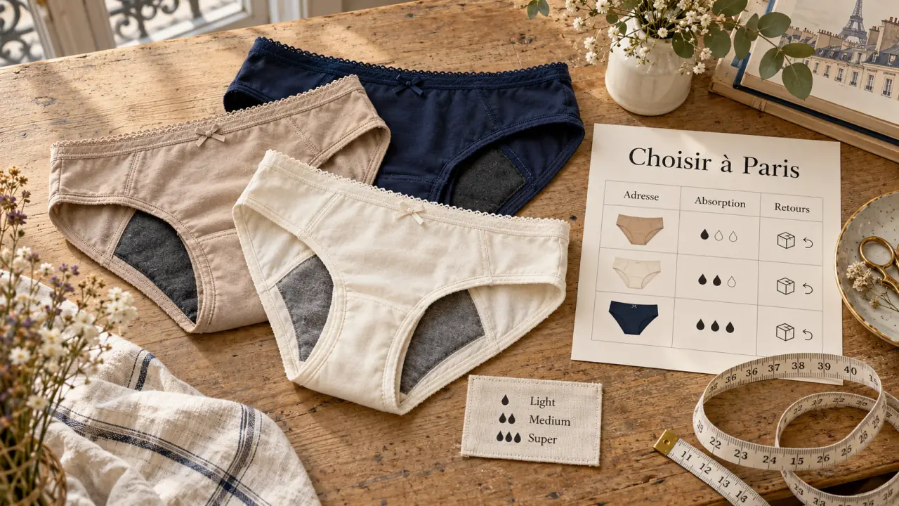 Culotte menstruelle paris : atelier et étiquette fabrication française