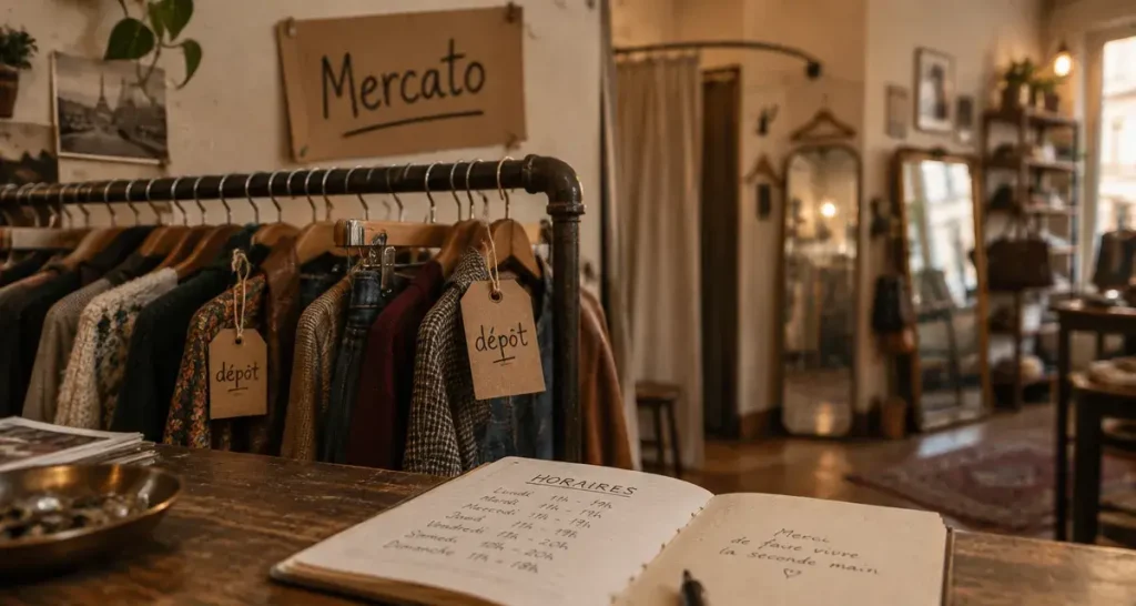 Mercato à Paris : seconde main locale, adresse à confirmer, visite à préparer