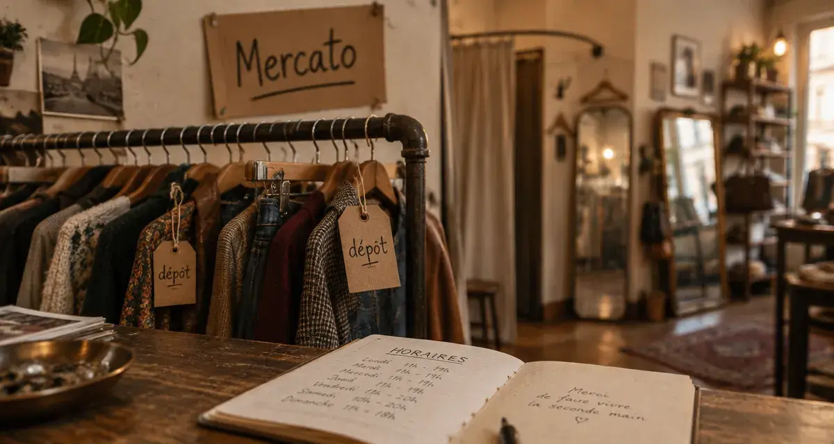 Mercato Paris seconde main : vêtements en dépôt en boutique