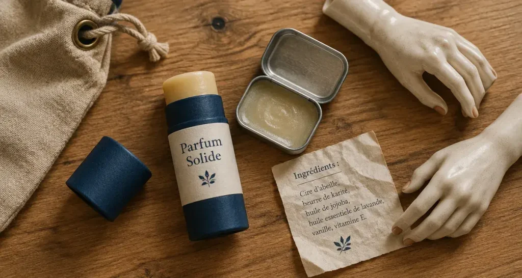 Parfums solides : le baume nomade, discret et sans fuite