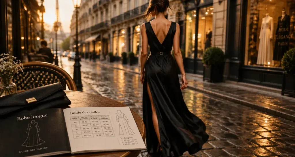 Robe longue femme Paris : la coupe qui allonge sans compliquer la tenue